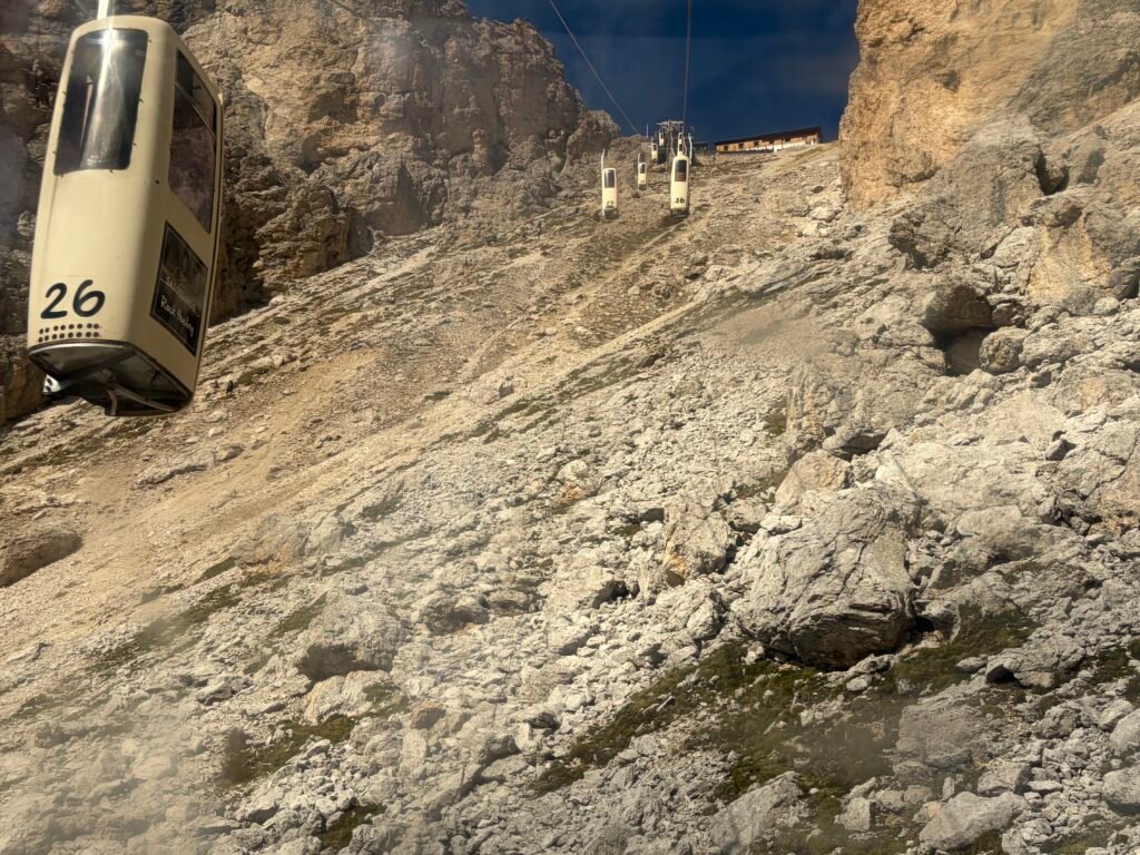 Forcella del Sassolungo 纜車（棺材纜車）