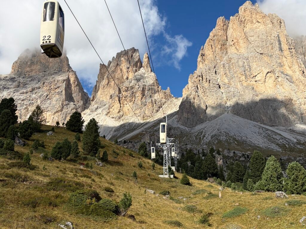Forcella del Sassolungo 纜車（棺材纜車）